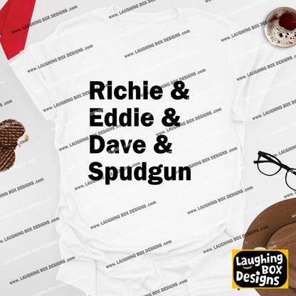 RICHIE & EDDIE & DAVE & SPUDGUN - Bottom T-Shirt