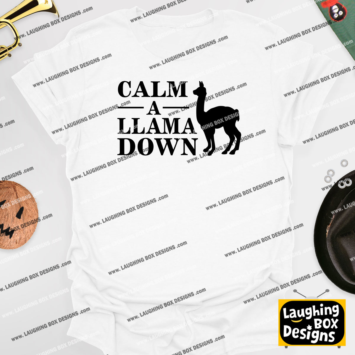 CALM A LLAMA DOWN Crimp - The Mighty Boosh T-Shirt