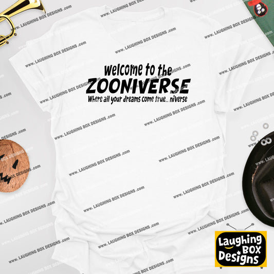 WELCOME TO THE ZOONIVERSE / Trueniverse - The Mighty Boosh T-Shirt