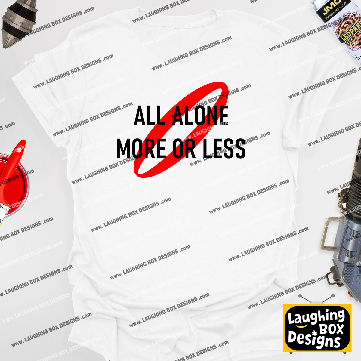 ALL ALONE MORE OR LESS - Red Dwarf T-shirt