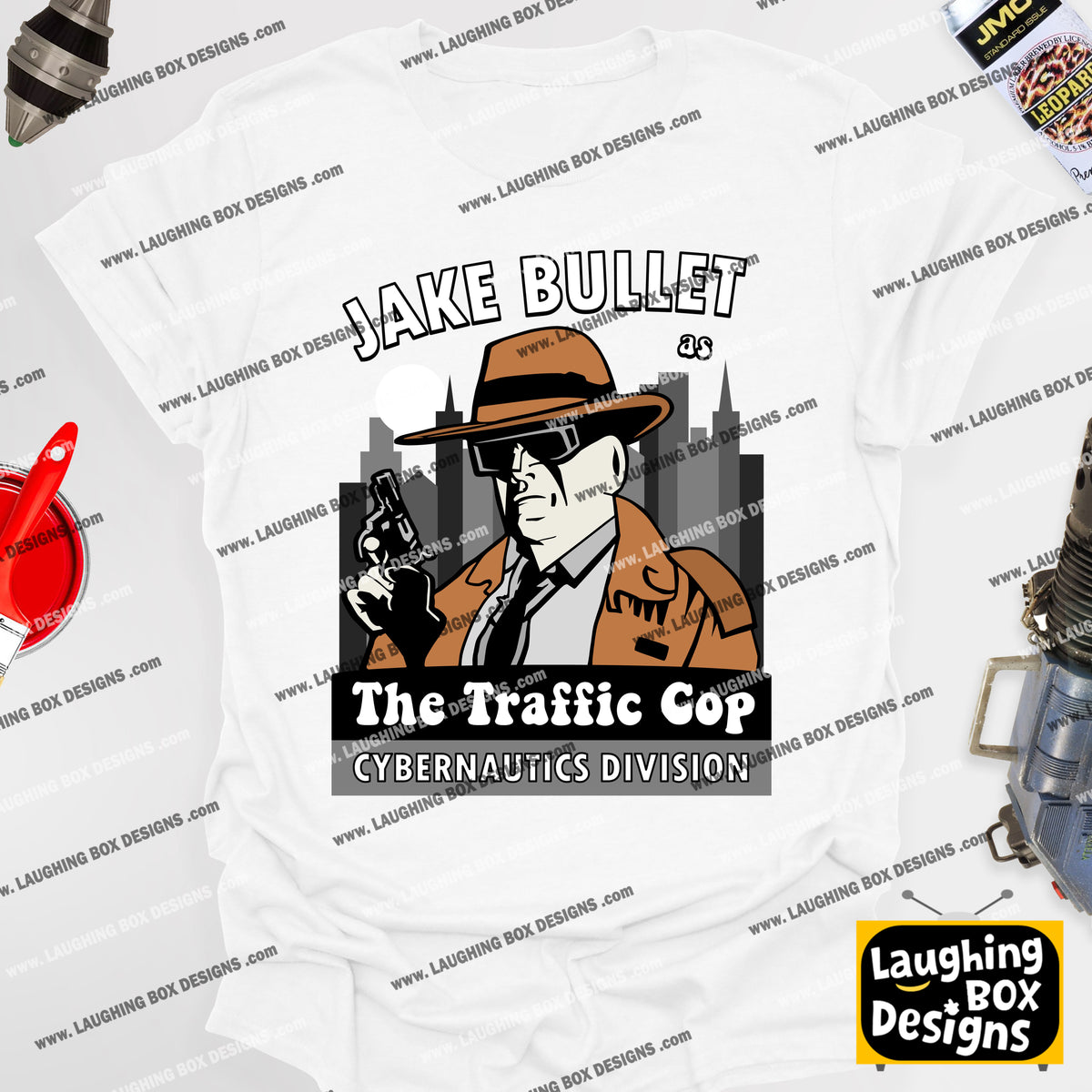 JAKE BULLET 'THE TRAFFIC COP' Cybernautics Division, Red Dwarf T-shirt