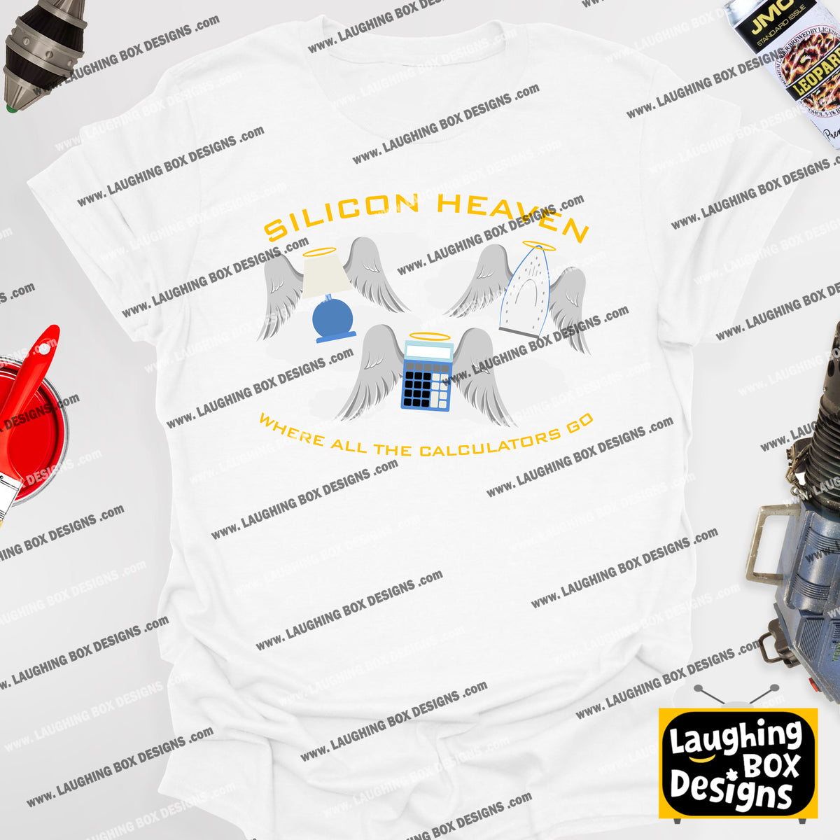 SILICON HEAVEN - WHERE ALL THE CALCULATORS GO - Red Dwarf T-Shirt
