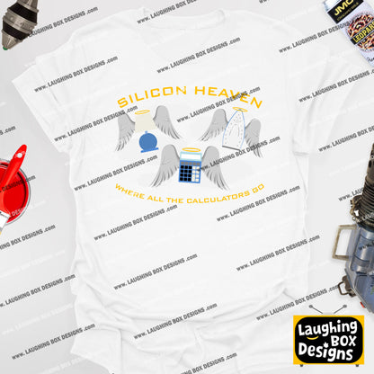 SILICON HEAVEN - WHERE ALL THE CALCULATORS GO - Red Dwarf T-Shirt