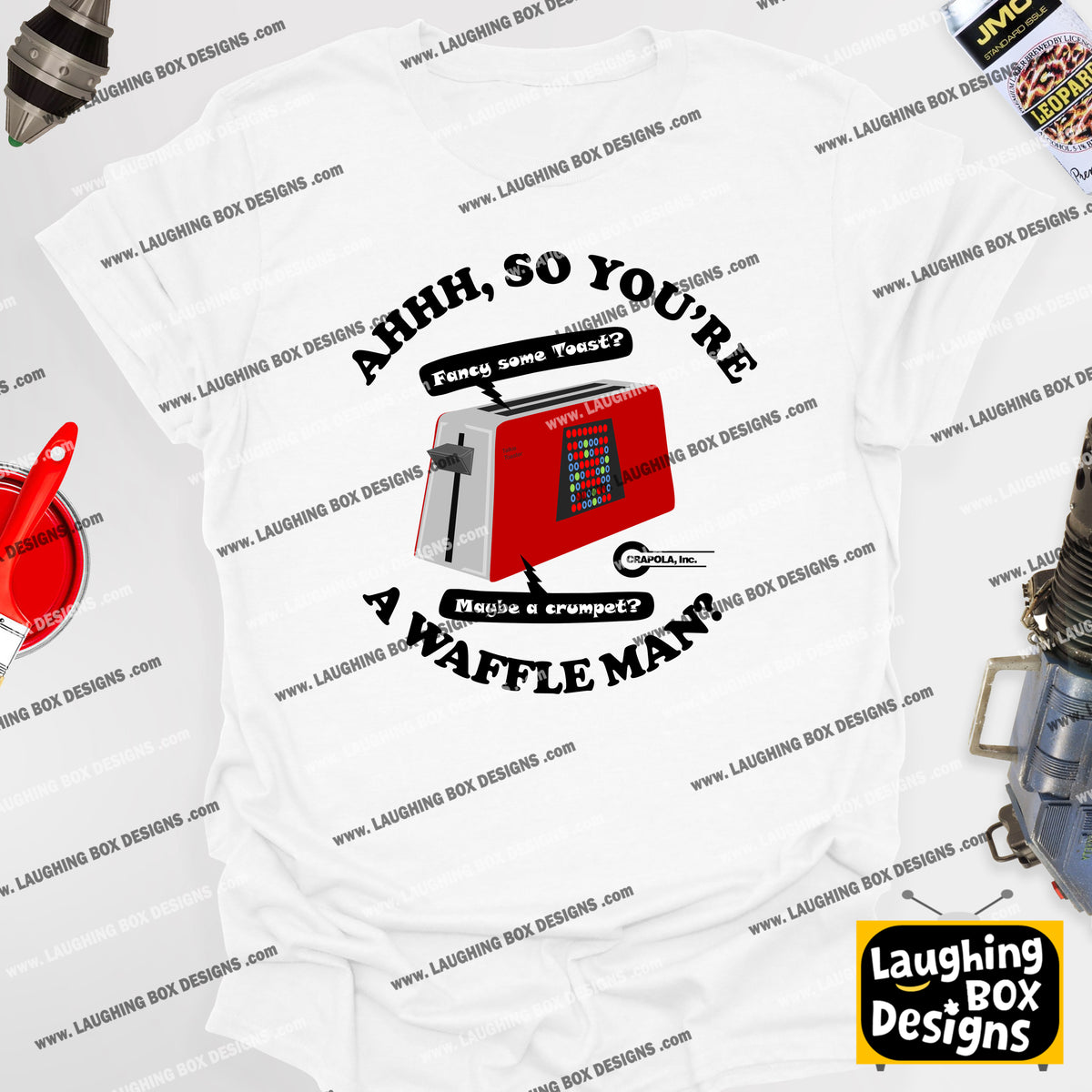 AHHH, SO YOU'RE A WAFFLE MAN? Talkie Toaster - Red Dwarf T-Shirt