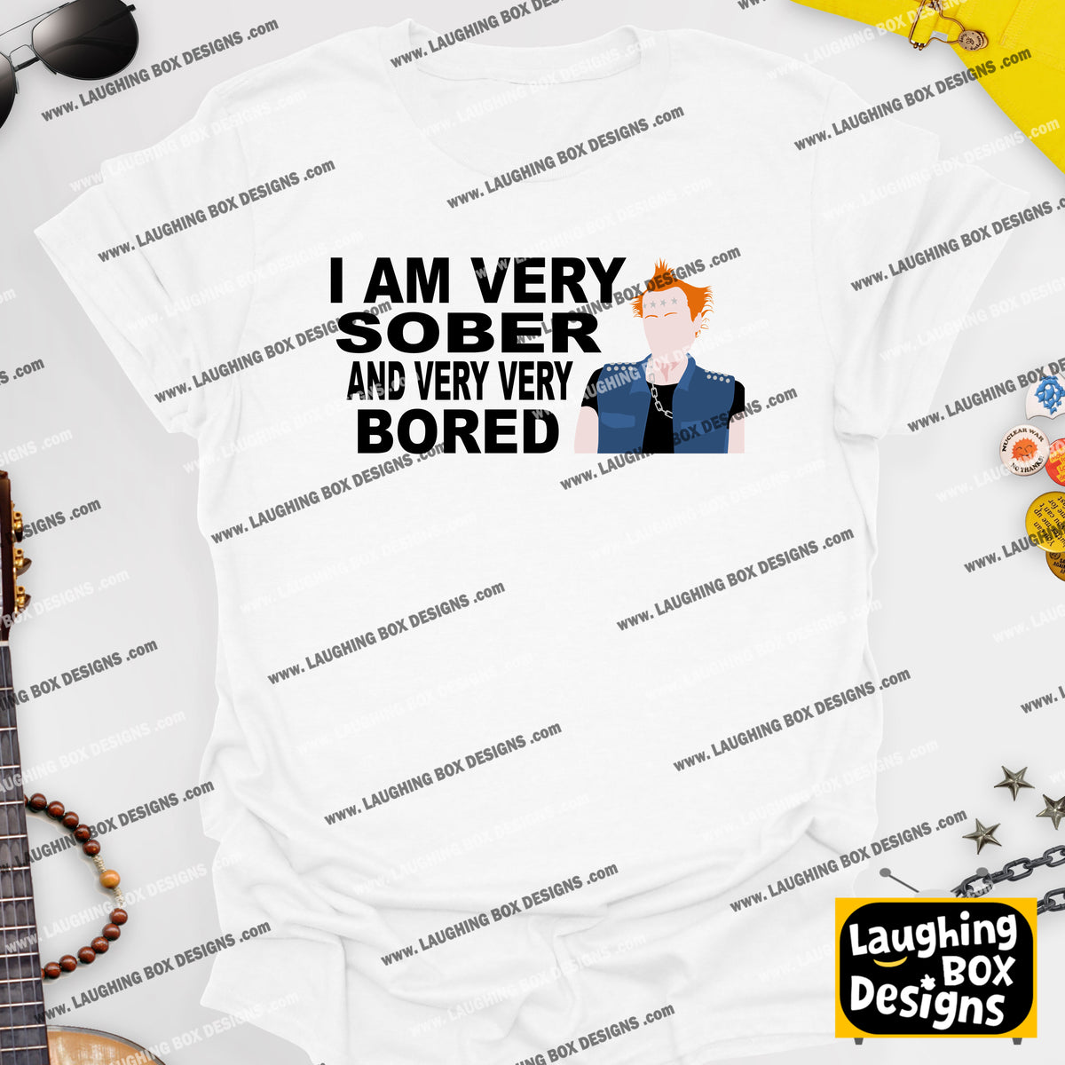 I AM VERY SOBER, And Very Very Bored / Vyvyan - The Young Ones T-Shirt